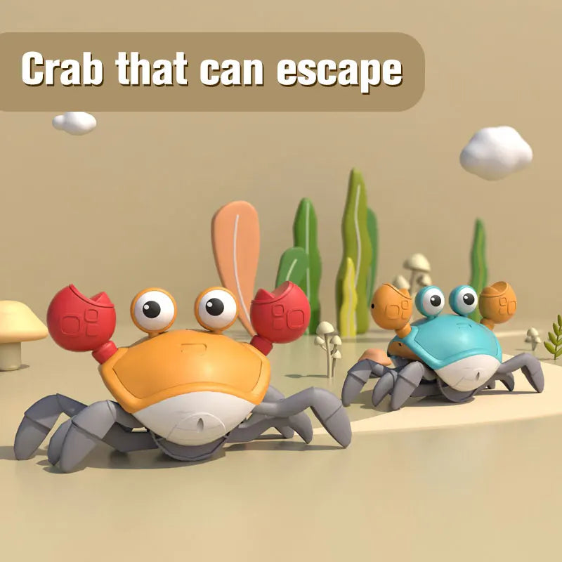 Crabe Musical Évasion – Jouet Interactif pour Bébé, Stimule le Développement et la Motricité