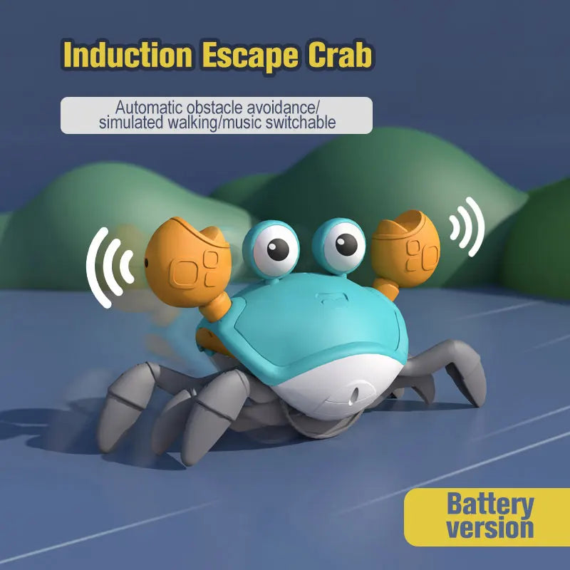 Crabe Musical Évasion – Jouet Interactif pour Bébé, Stimule le Développement et la Motricité